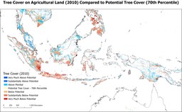 Tree Cover Potential - 70th Percentile - Insular Asia v1